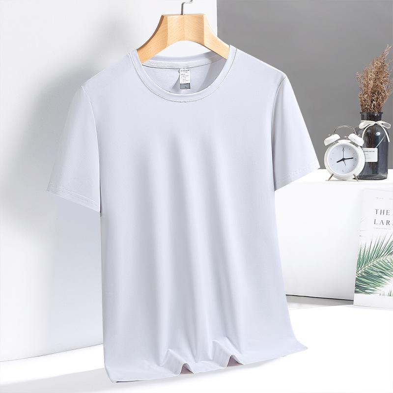 Short Sleeve T-Shirt Couple Body Shirt Interior Breathable Top Men's Crew Neck Half Sleeve Casual