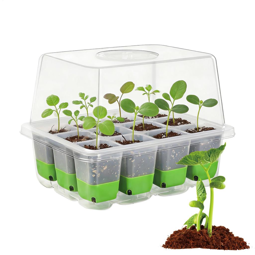 Silicone Nursery Pots 12 Hole Seedling Pot Reusable Propagation Tray for Tomato Flower Vegetables Germination Growing Sprouting