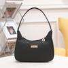New Fashion Croissant Shoulder Bag for Women Minimalist Solid Color Armpit Purse Trendy Handbag KTB