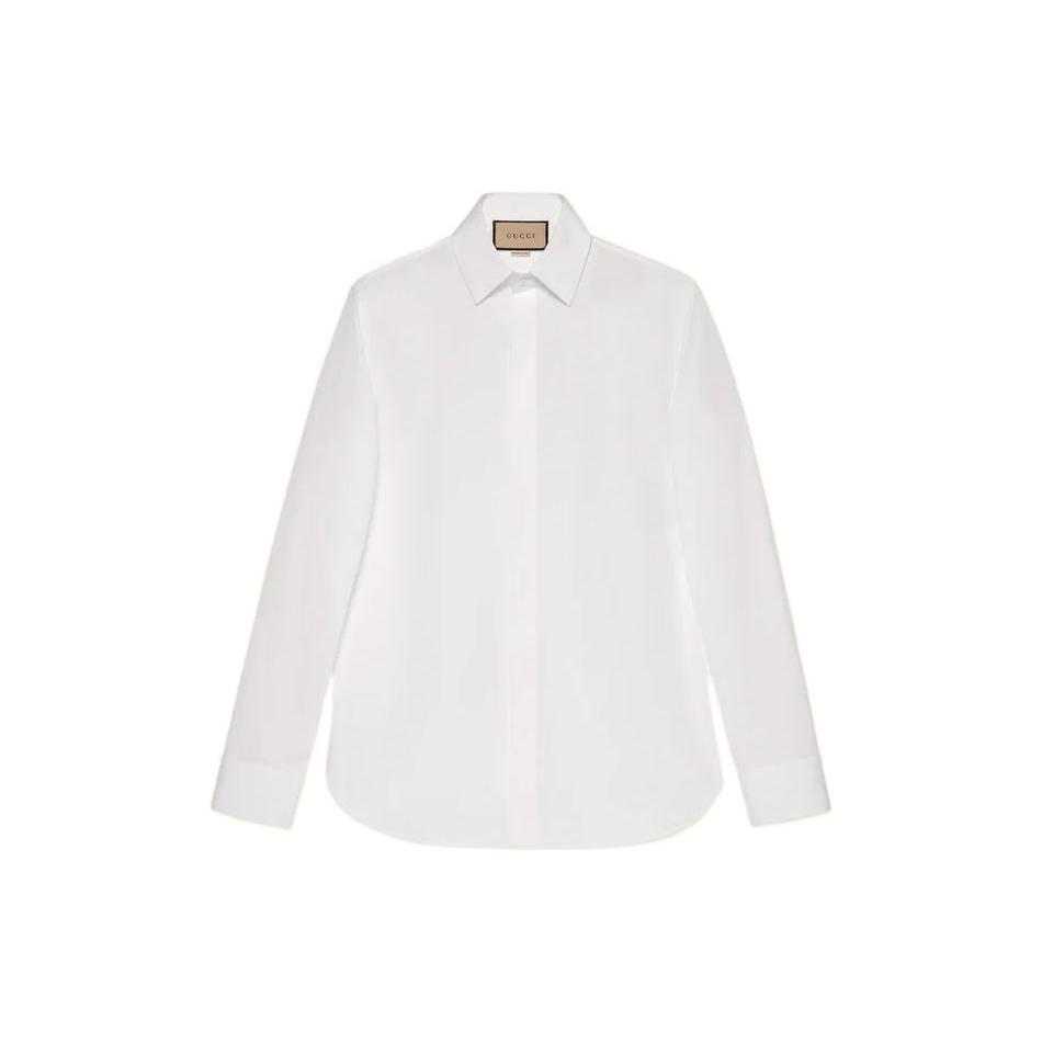 Gucci pointed-collar cotton shirt 699561-ZAIFQ-9000