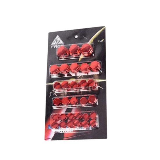 30Pcs Motorcycle Scooter Screw Nut Bolt Caps Cover Decor Motorbike Ornament
