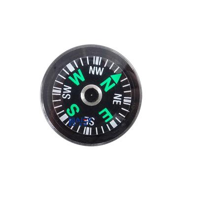 Boussole de poche mini portable en matériau ABS de 20 mm pour aventure extérieure, voyage, survie, design à bouton, guide pratique