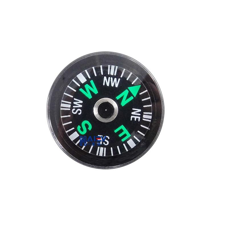 20MM ABS Material Portable Gift Mini Pocket Outdoor Adventure Travel Compass  Survival Compasses Button Design Practical Guider