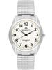 Perfect Stretch X410-02 Silver Case, White Dial, Silver Bracelet Watch