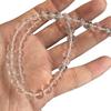 Clear White Glass Beads: High Transparency Round Handmade Beads for DIY Bracelet & Necklace Crafting