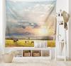 Zebras Tapestry Black White Stripes African Savanna Wild Animals Tapestry Wall Hanging for Home Decor Living Room Bedroom Dorm