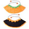 Pet Pumpkin Plush Cape Double Sided Drawstring Adjustable Cat Dog Funny Cute Halloween Costume Fancy