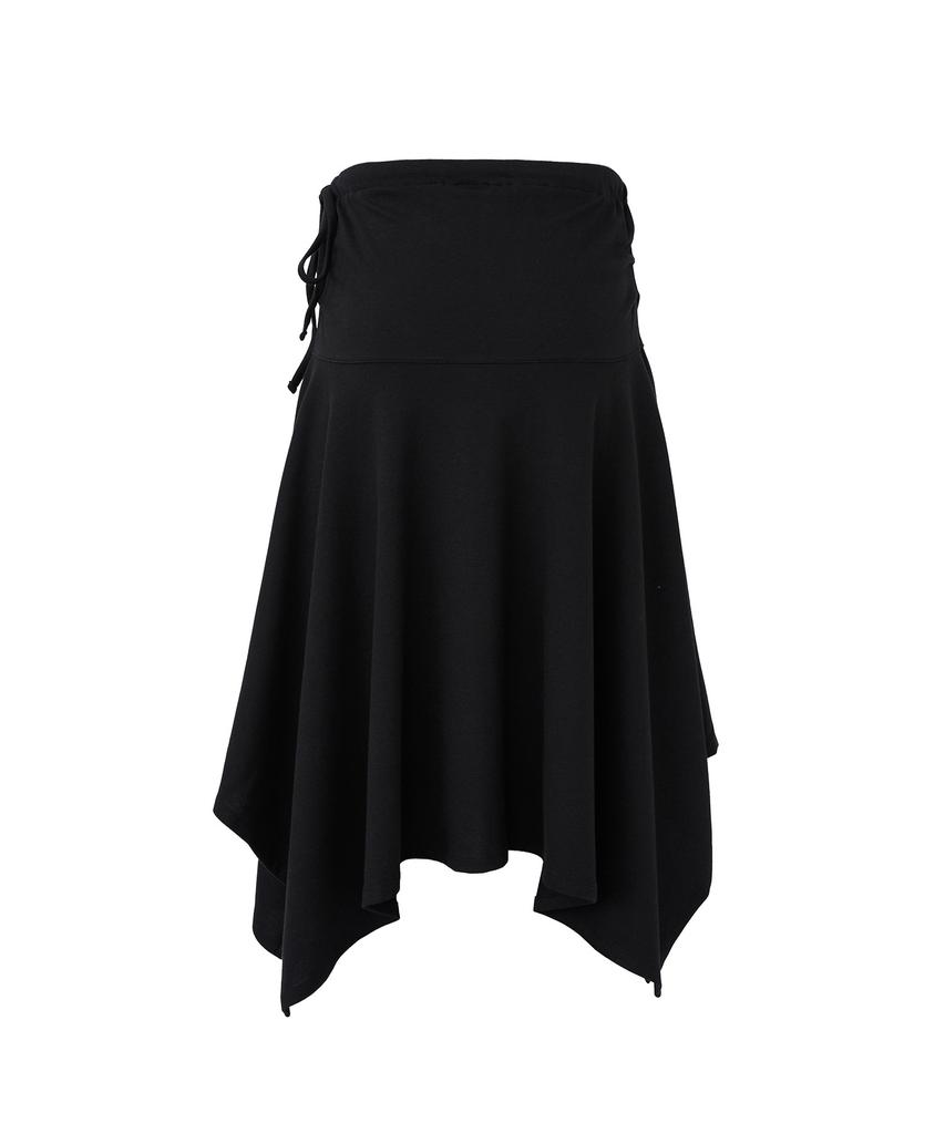 Diaeneseualumeon Asymmetric Shorts Skirt Black