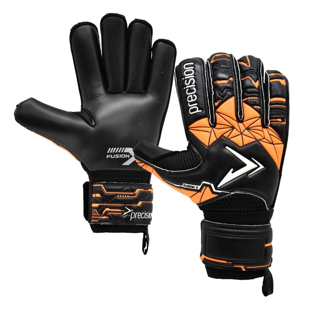 Precision Childrens/Kids Fusion X Roll Finger Protect Roll Finger Goalkeeper Gloves