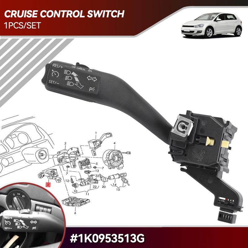 

Cruise Control Turn Signal Switch for VW Jetta Golf 5 6 MK6 GTI MK5 Tiguan Touran Rabbit Skoda Octavia Seat 1K0953513 1K0953513G