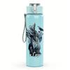 1PC Blue Demon Fantasy Dark Grunge Print 750ml Portable Sports Water Bottle Leakproof Gym Outdoor Travel Drink Cup