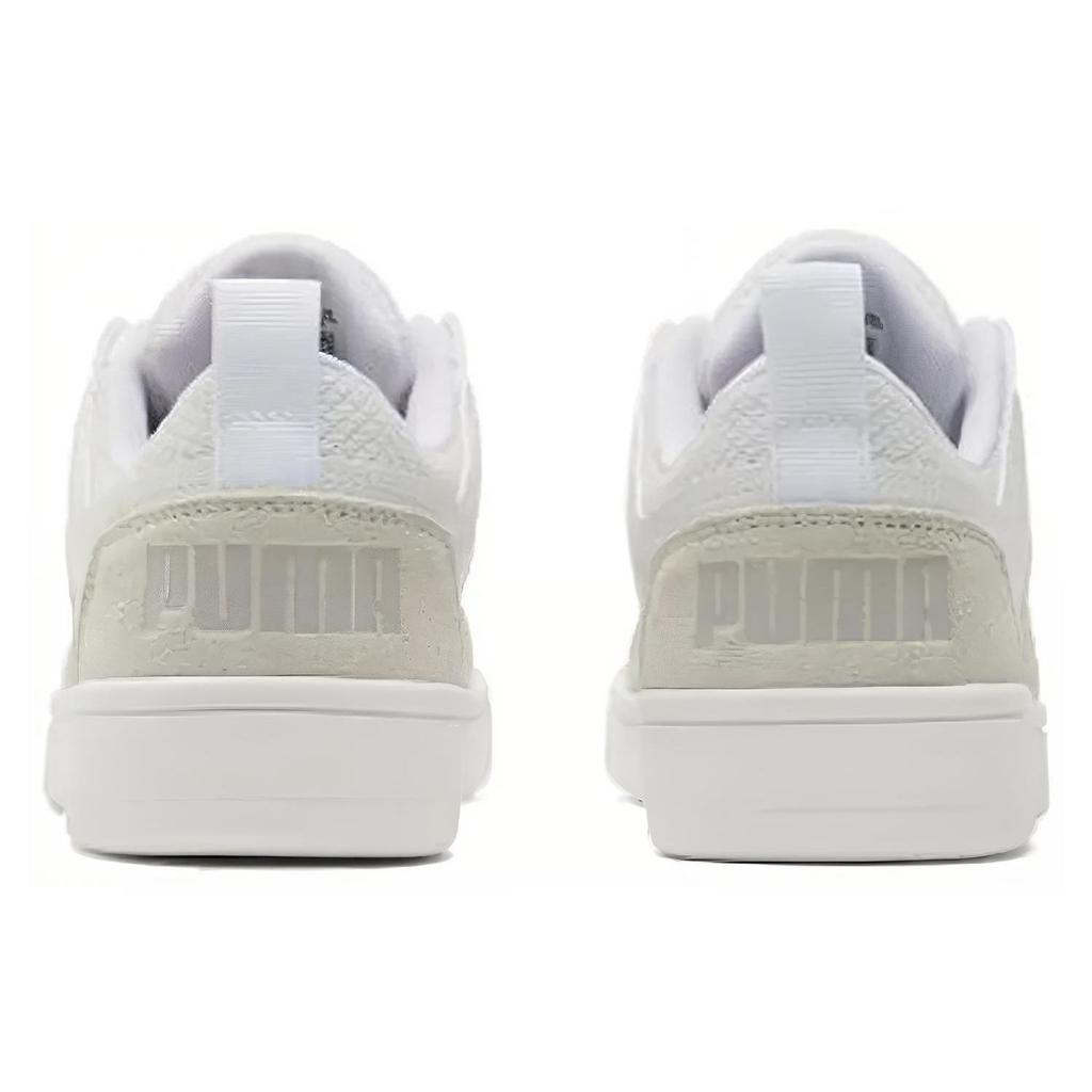 Puma Rebound Layup Lo Mesh Low Top Sneakers Unisex-Sneakers Weiß Grau 370914-06