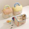 Portable Travel Cosmetic Bag with Niche Design & Cute Cartoon Pattern Storage Bags Style Large-Capacity Stylish House-Shaped Bag
