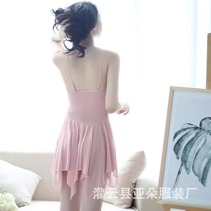 Sex Lingerie Same Women's Sexy Uniform Temptation Suspender Nightdress Lace Pajamas