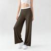 High Waist Straight Leg Women's Yoga Pants - Casual, Slimming, Loose Fit, Wide Leg Fitness Trousers