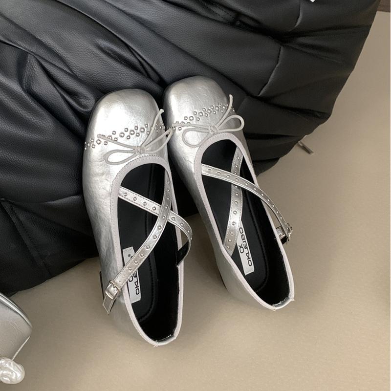 Fashion SUOJIALUN 2025 Spring New Brand Women Flat Shoes Fashion Round Toe Ladies Elegant Mary Jane Shoes Soft Flat Heel Single Shoes