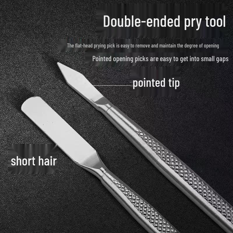 3-Piece Double-Ended Metal Pry Bar Set for Electronics & Appliances Repair