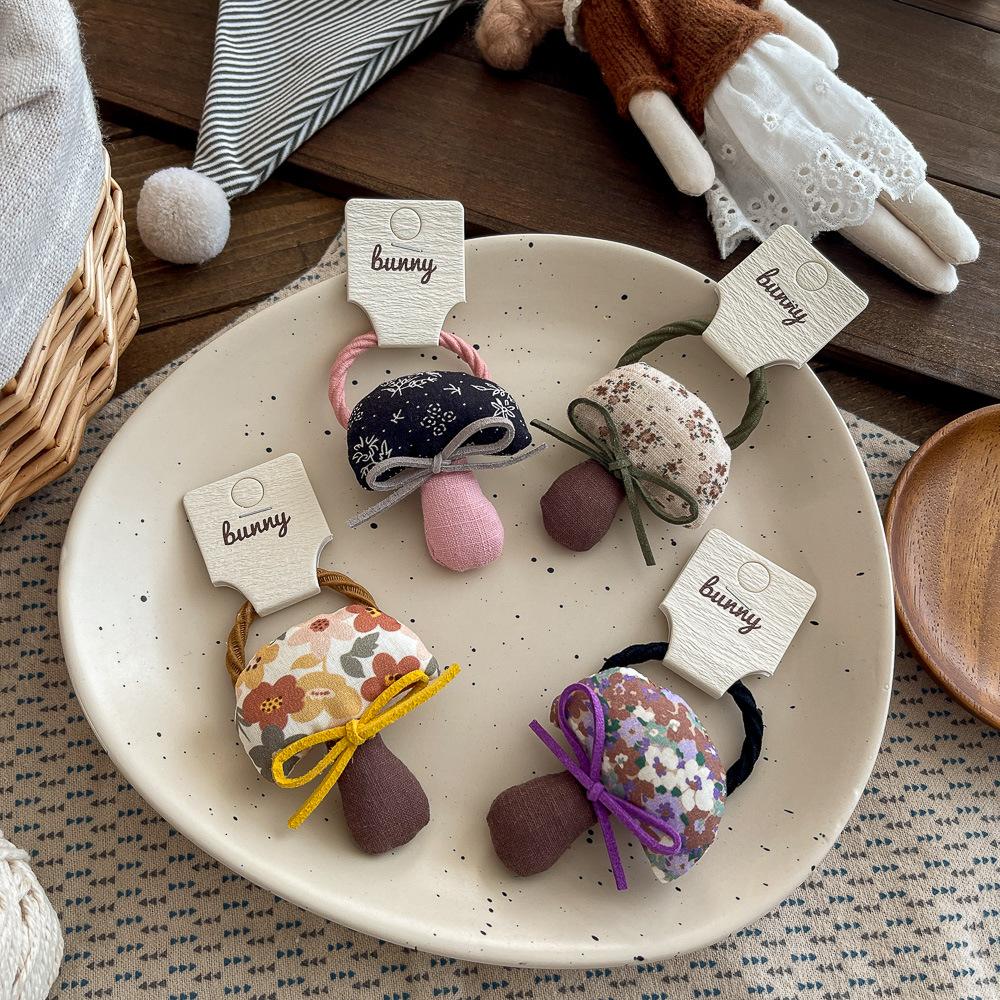 Polka Dot Love Bow Hair Rope Tie Children's Elastic Hair Band Rubber Band Ponytail Holder Elastic Headband Girl Hair Accessories