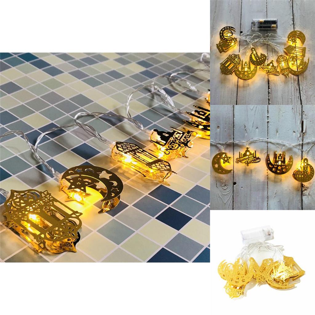 Radiant Moon Star Islam Muslim Led String Light For Eid Mubarak Celebrations