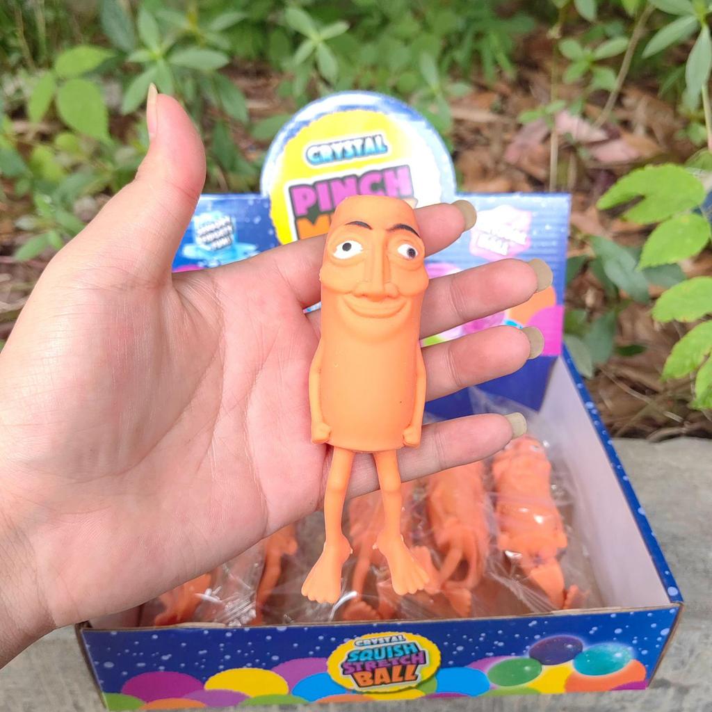 Cross-border Classic Wooden Stick Man Decompression Squeeze Toy - Goofy Figurine