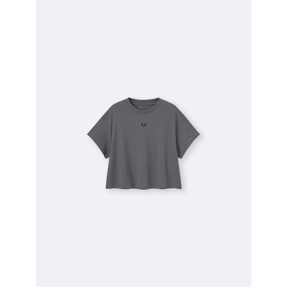GU by Uniqlo Girls Cropped Cutout Tee