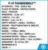 Historical Collection Thunderbolt scale 'Cobi #5737 P-47 (US Army) 1/32