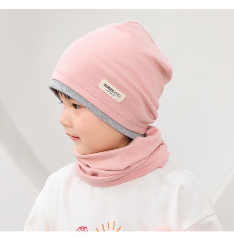 Dwuwarstwowa bawełniana luźna czapka dla dzieci - Ciepła wiatroszczelna czapka jesienno-zimowa dla dzieci w wieku 2-9 lat