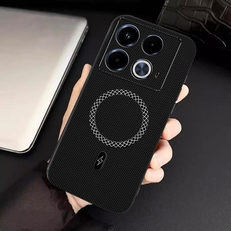 Biruiqu Infinix Note 40 New Ultra-thin Magnetic Leather Shock-absorbing Protective Phone Case