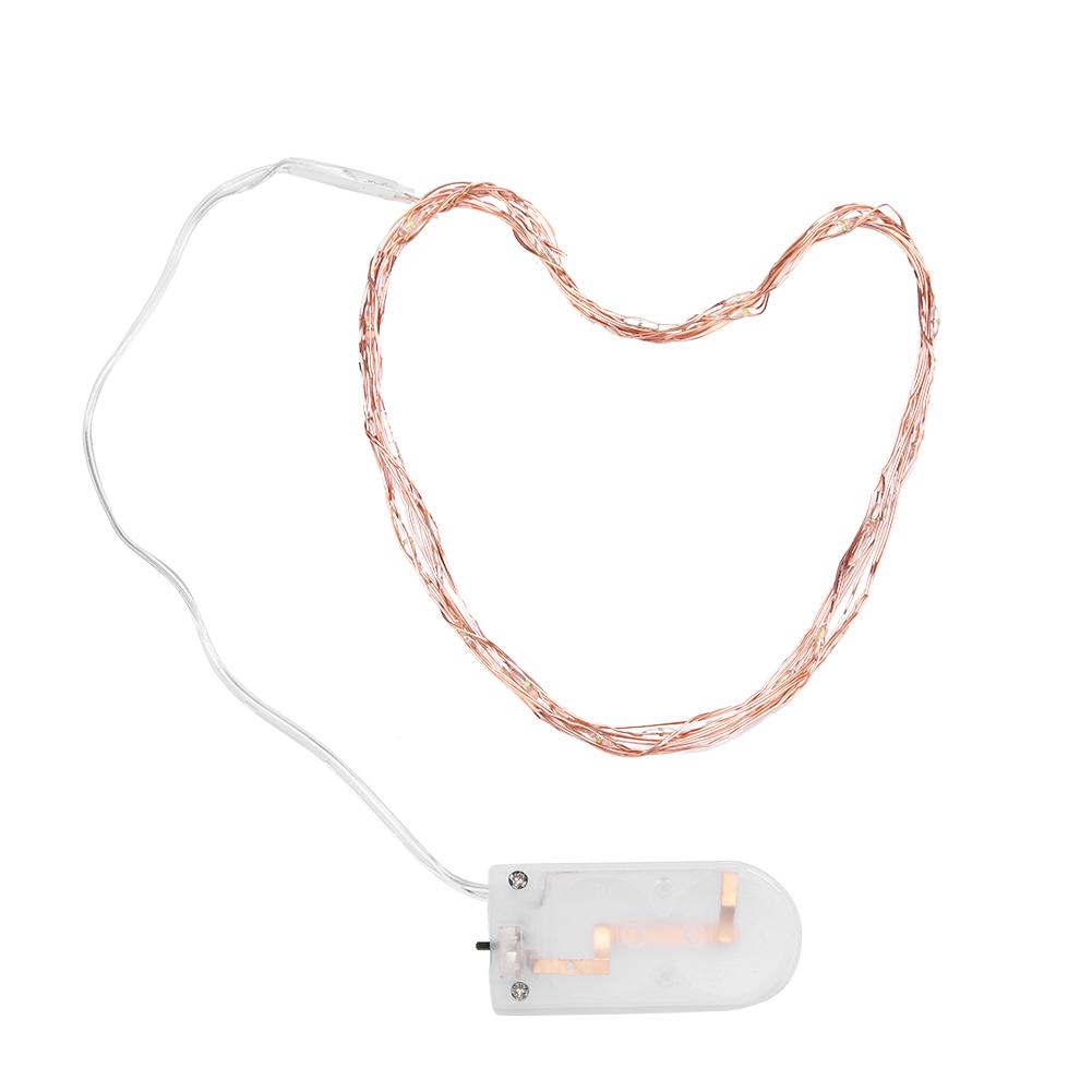 6m 60LEDs Copper Wire Battery Powered String Fairy Light Xmas Wedding Lamp  Decoration