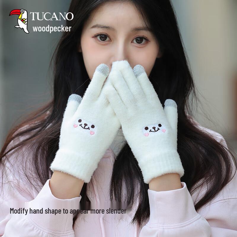 TUCANO Women's Warm Touchscreen Knitted Gloves