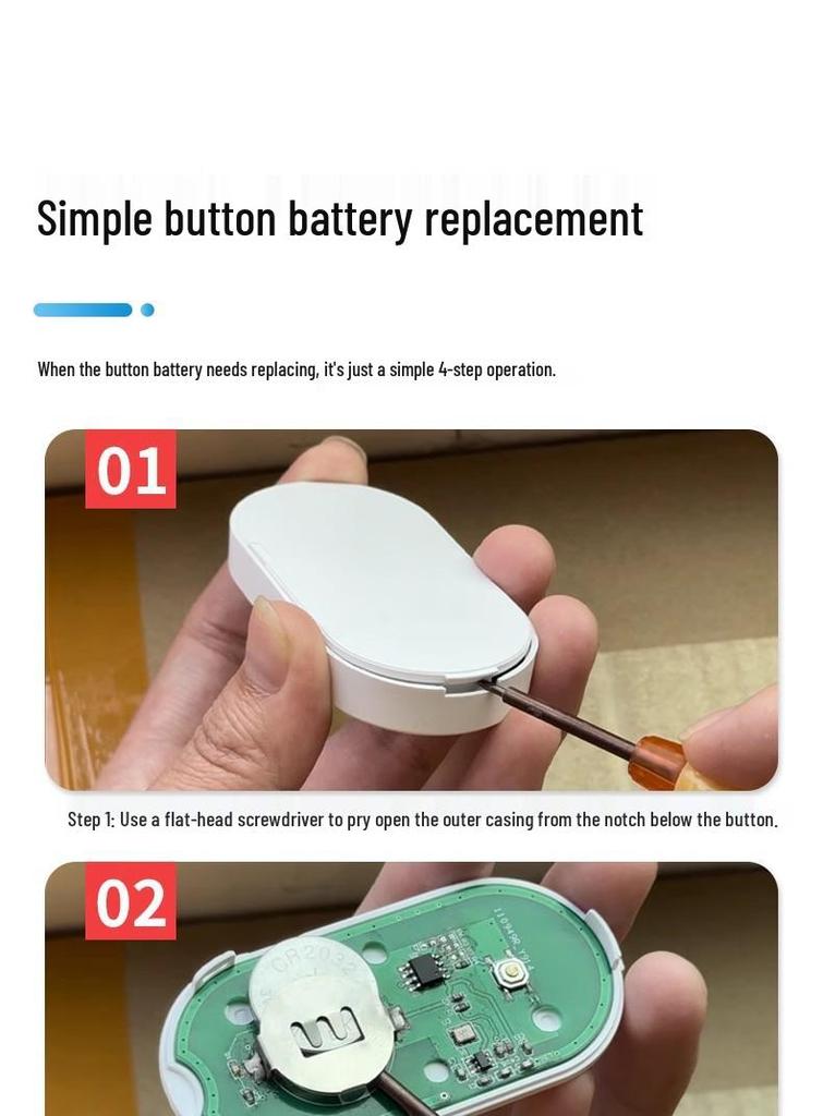 Ultra-Long Distance Smart Wireless Doorbell with One-Button Caller for Elderly and Patients