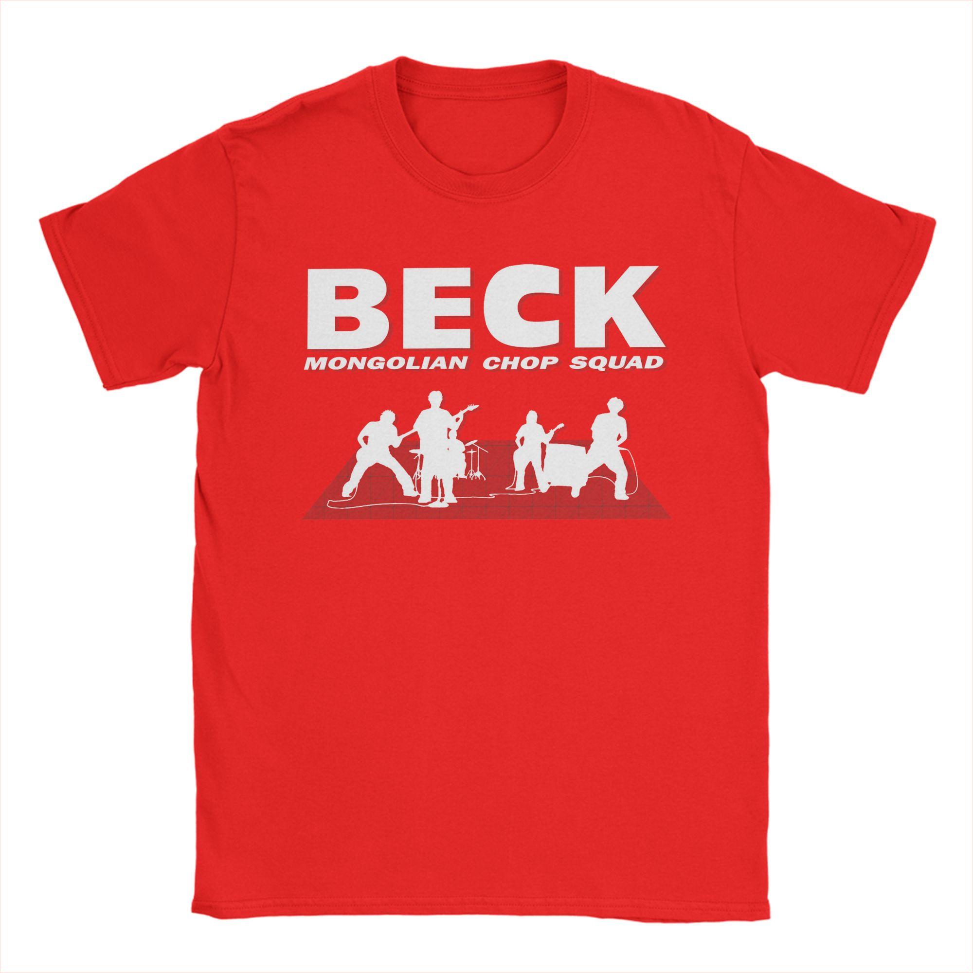 

BECK Mongolian Chop Squad TShirt Summer Harajuku T Shirts Mens Pure Cotton ONeck Clothing Short Sleeve Y2K Funny Tops S