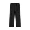 Li Ning Outdoor CF Reflective Ice Feel Comfortable Water Resistant Straight Leg Cargo Pants Men Pants Black AYKW601-3