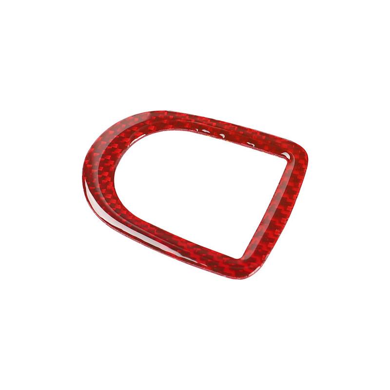 Roșu pornire mașină gaura cheie inel ușă blocare buton inel modificare capac trim bandă autocolant pentru interiorul mașinii Ford Mustang