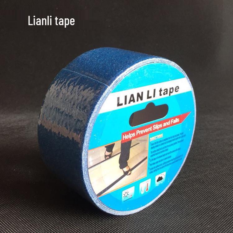 Black & Yellow Wear-Resistant Anti-Slip Tape, Sandpaper Surface, 50mm x 5M for Stairs & Floors
