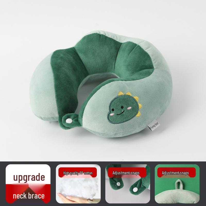 Customized Cartoon U-Shape Neck Pillow with Logo - Perfect for Cervical Support, Travel Comfort, and Company Gifts