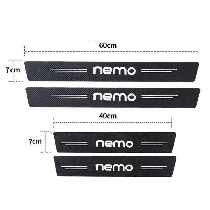 Car Door Sill Protective Sticker Scuff Plate Rear Trunk Bumper Strips Threshold Decals for Citroen Nemo Auto Decoration