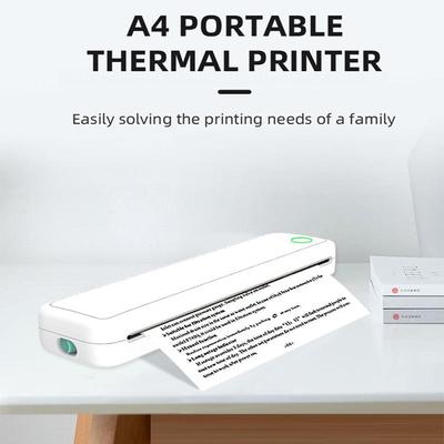 Tragbarer Mini-Thermaldrucker - A4-Größe, Mobiltelefon-kompatibel