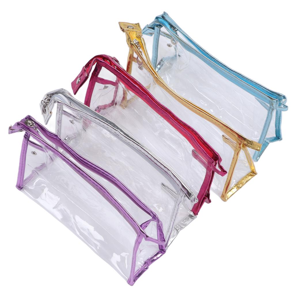 Transparente Kosmetiktasche Wasserdicht Transparentes PVC Make-up Kulturbeutel mit Tragegriff für Badezimmer