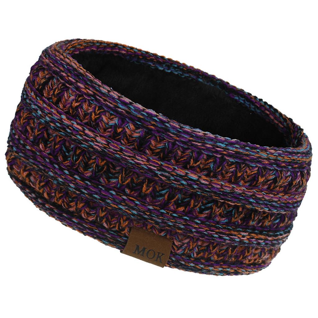 Women Fashion Keep Warm Knitting Headband Handmade Sport Hairband