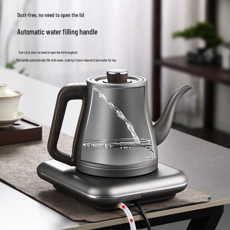 Pure Titanium Electric Kettle with Auto Fill & Heating - Tea Table Integrated Stove