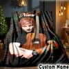 Custom Name Ed Sheeran music Throws Blanket Flannel Blankets for Couch Bed Gifts for Men Women Picnic blanket Christmas fan gifts
