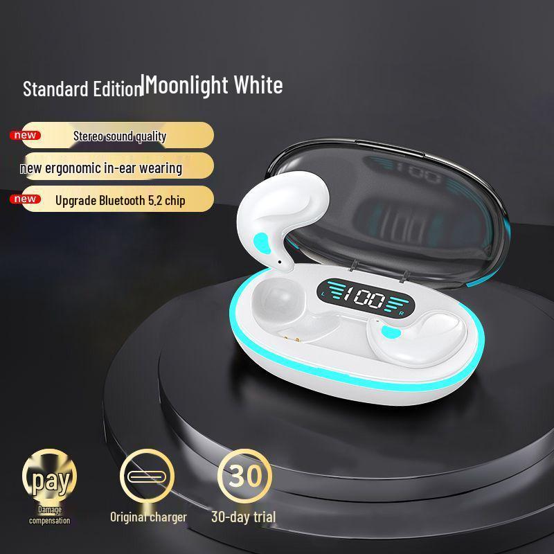 Wireless In-Ear Sleep Headphones: Long-Wearing, Noise-Canceling, Waterproof, Compact, Long Battery, High-Comfort.