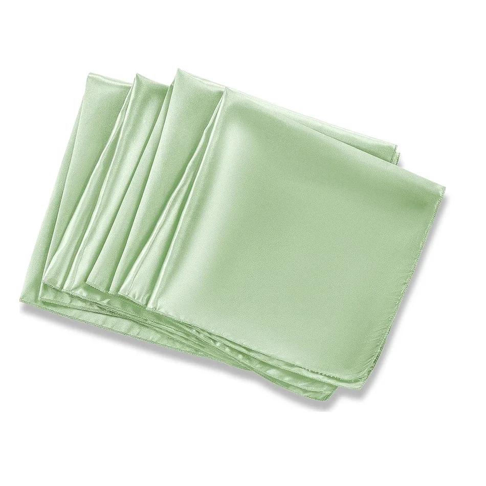 12PCS Satin Weddings Napkins Cloth 30X30cm Dinner Polyester Table Decor For Party Birthday Wedding Decoration