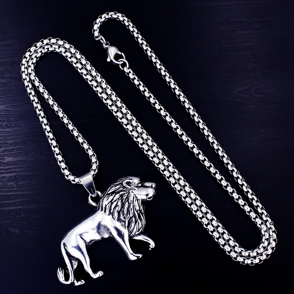 Necklace Exaggerated Lion Hip Hop Trend Street Dance Fashion Pendant for Men and Women