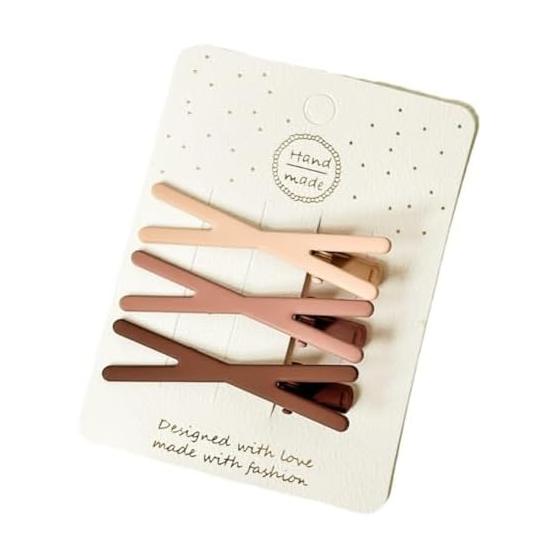 [Zixui] Hairpin Hair Clip Ducker Clip Bangs Clip Matte Dull Color Set
