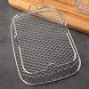 3 Layers Air Fryer Rack Stackable Grilling Rack Stainless Steel Mesh Grill Basket Steamer Cooker Kitchen Gadgets Cooking Tools