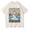 Grönland Nicht zum Verkauf T-Shirt Mode Unisex/Damen Harajuku Grafik T-Shirt Unisex Hohe Qualität Ästhetisch Vintage Baumwollhemden