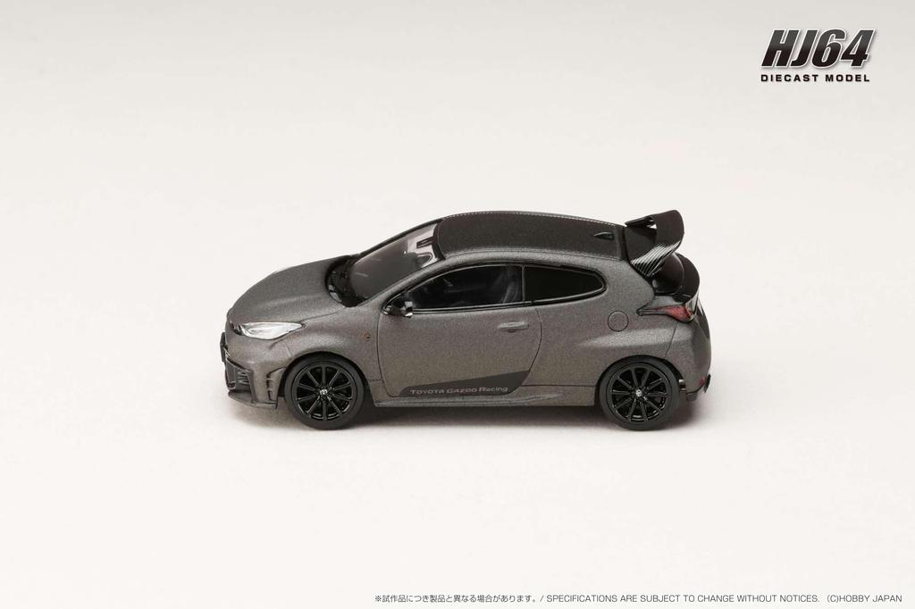 HobbyJAPAN HJ64 Scale Toyota GR Yaris RZ High Performance Sebastien Ogier Edition 2024 Matte Steel Finished Model HJ642087MS 1/64