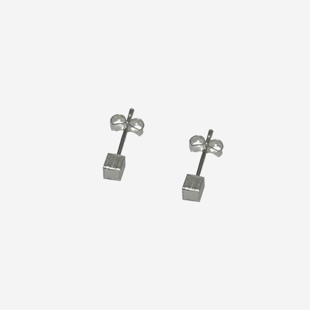 Silvertag Sie-Sc Silver Cube Earrings